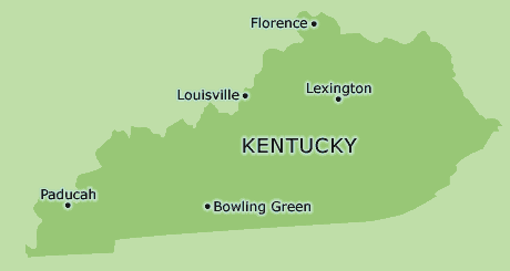 Kentucky clickable map