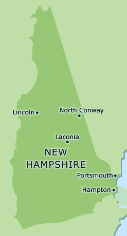 New Hampshire clickable map